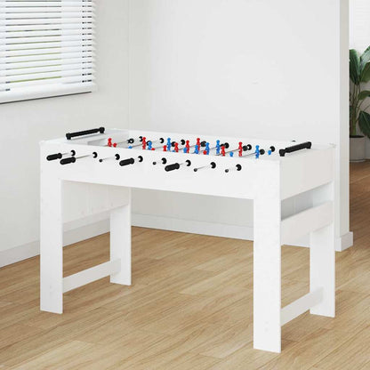 Foosball Table White 125 x 60.5 x 80 cm Engineered Wood