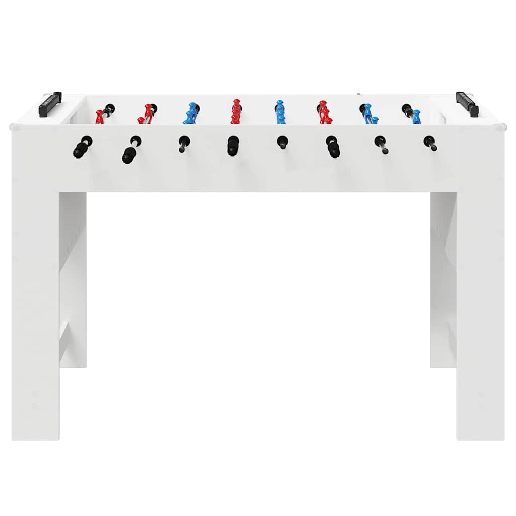 Foosball Table White 125 x 60.5 x 80 cm Engineered Wood