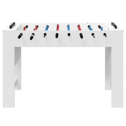 Foosball Table White 125 x 60.5 x 80 cm Engineered Wood
