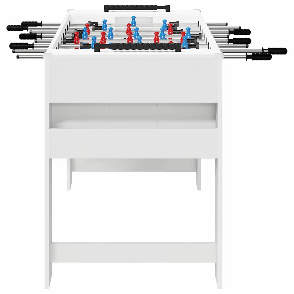Foosball Table White 125 x 60.5 x 80 cm Engineered Wood
