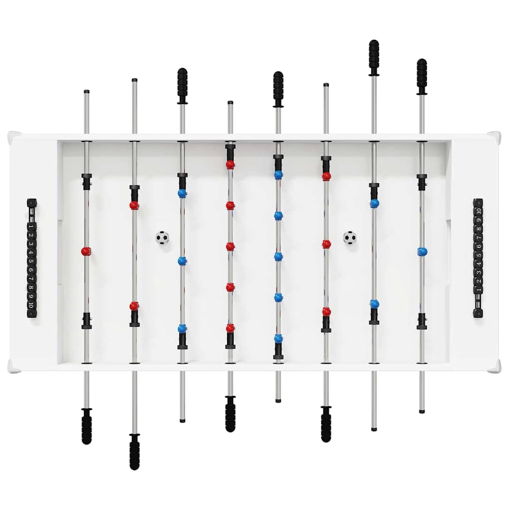 Foosball Table White 125 x 60.5 x 80 cm Engineered Wood