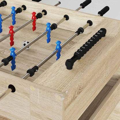 Foosball Table Sonoma Oak 125 x 60.5 x 80 cm Engineered Wood