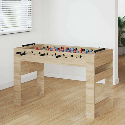 Foosball Table Sonoma Oak 125 x 60.5 x 80 cm Engineered Wood
