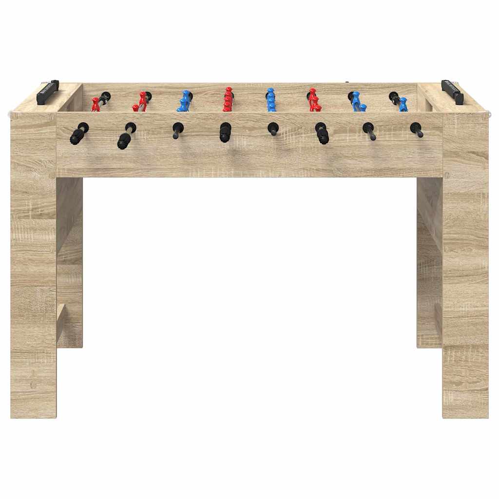 Foosball Table Sonoma Oak 125 x 60.5 x 80 cm Engineered Wood