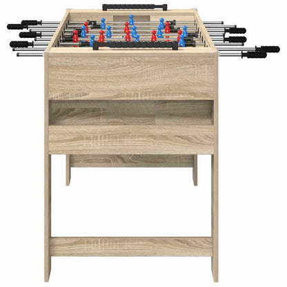 Foosball Table Sonoma Oak 125 x 60.5 x 80 cm Engineered Wood