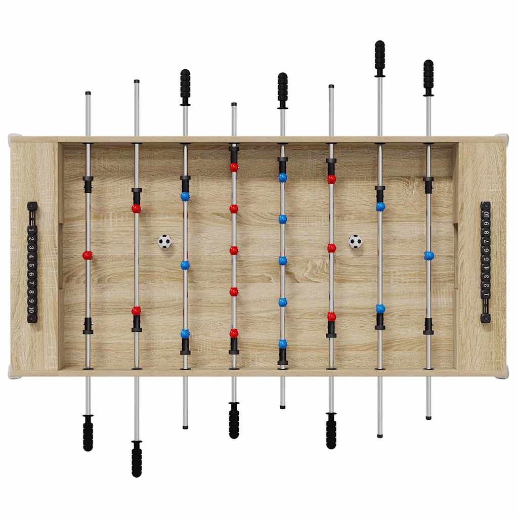 Foosball Table Sonoma Oak 125 x 60.5 x 80 cm Engineered Wood