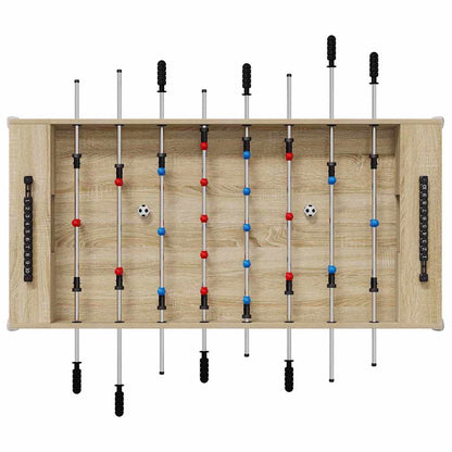 Foosball Table Sonoma Oak 125 x 60.5 x 80 cm Engineered Wood
