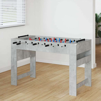 Foosball Table Concrete Grey 125 x 60.5 x 80 cm Engineered Wood