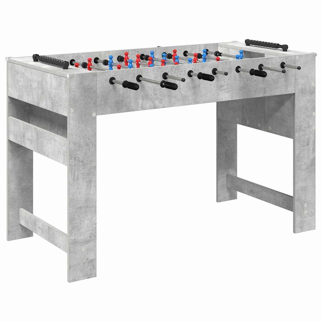 Foosball Table Concrete Grey 125 x 60.5 x 80 cm Engineered Wood