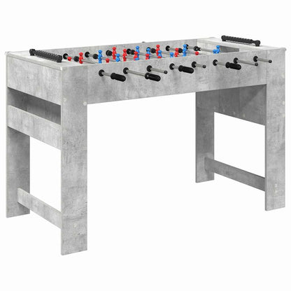 Foosball Table Concrete Grey 125 x 60.5 x 80 cm Engineered Wood