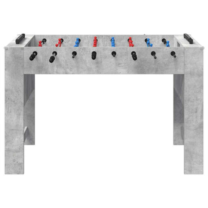 Foosball Table Concrete Grey 125 x 60.5 x 80 cm Engineered Wood