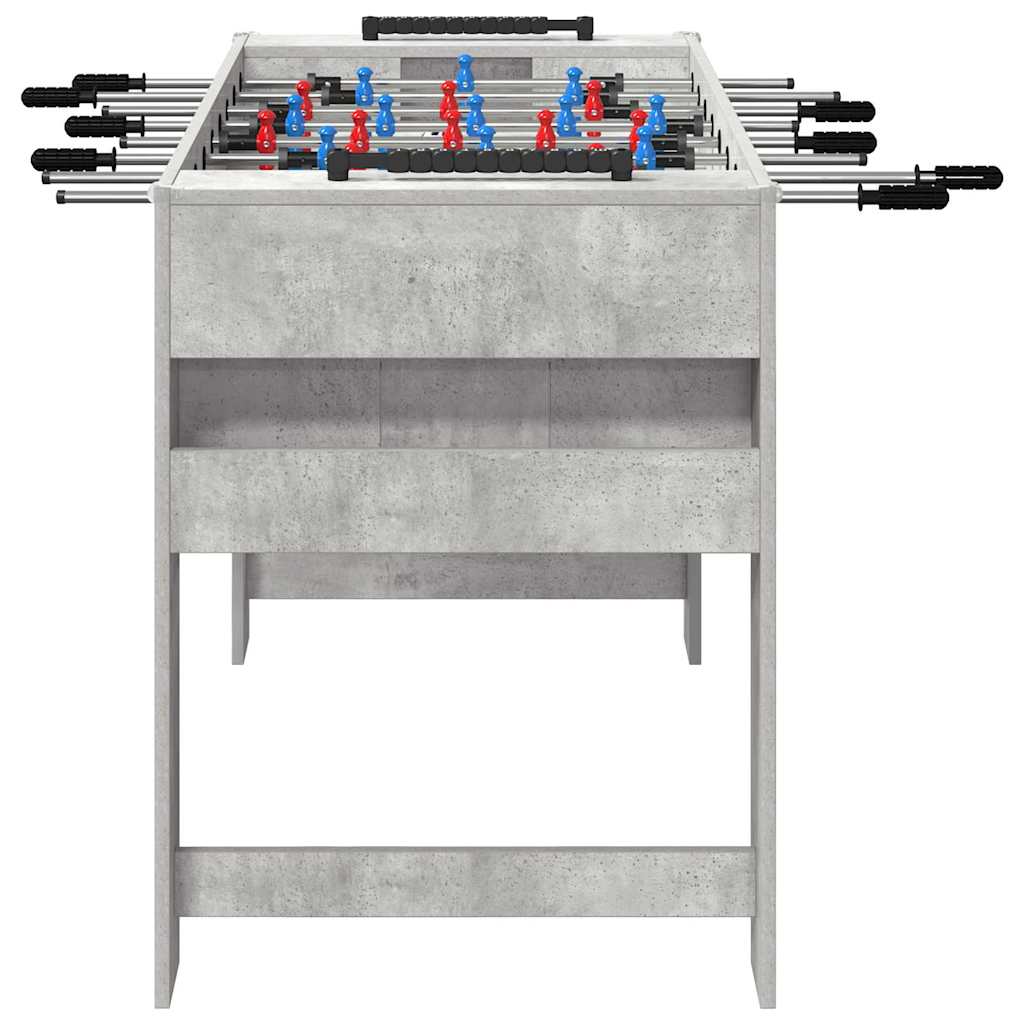 Foosball Table Concrete Grey 125 x 60.5 x 80 cm Engineered Wood