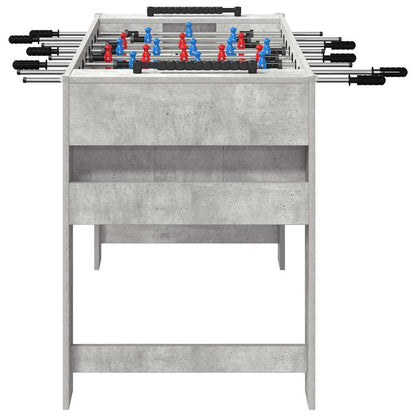Foosball Table Concrete Grey 125 x 60.5 x 80 cm Engineered Wood