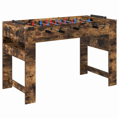 Foosball Table Smoked Oak 125 x 60.5 x 80 cm Engineered Wood