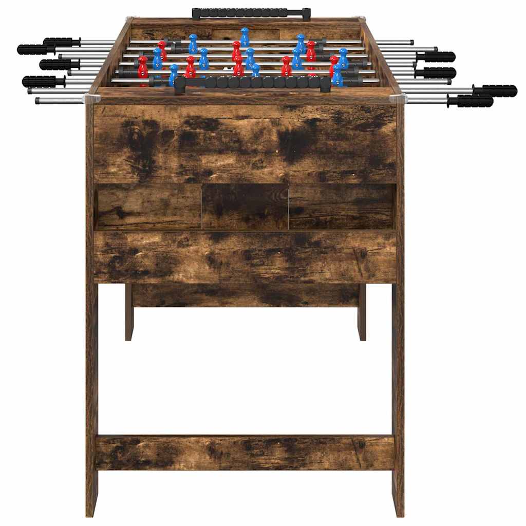 Foosball Table Smoked Oak 125 x 60.5 x 80 cm Engineered Wood
