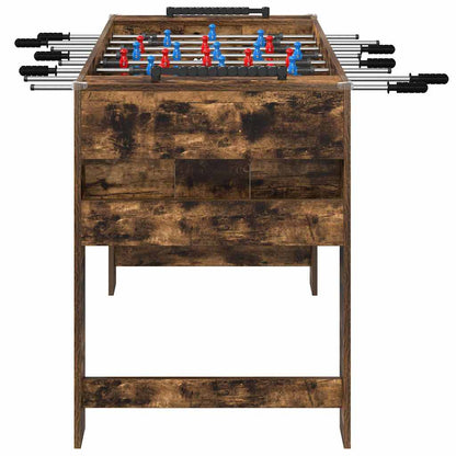 Foosball Table Smoked Oak 125 x 60.5 x 80 cm Engineered Wood