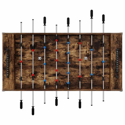 Foosball Table Smoked Oak 125 x 60.5 x 80 cm Engineered Wood