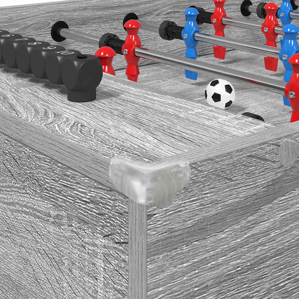 Foosball Table Grey Sonoma 125 x 60.5 x 80 cm Engineered Wood