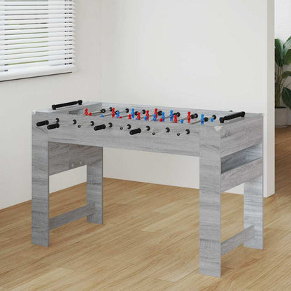 Foosball Table Grey Sonoma 125 x 60.5 x 80 cm Engineered Wood