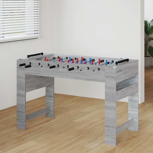 Foosball Table Grey Sonoma 125 x 60.5 x 80 cm Engineered Wood