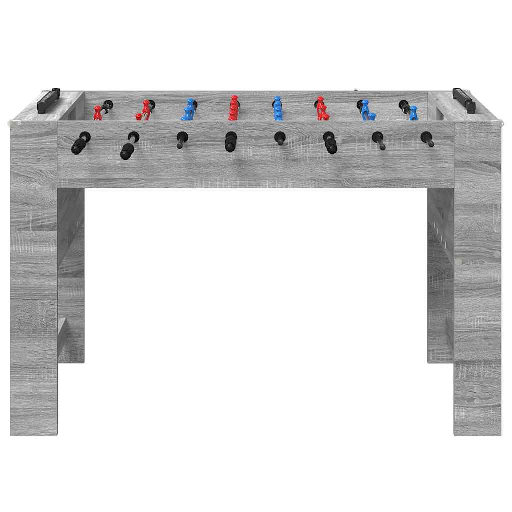 Foosball Table Grey Sonoma 125 x 60.5 x 80 cm Engineered Wood