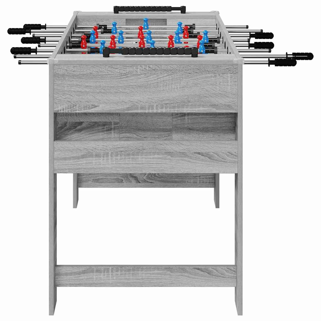 Foosball Table Grey Sonoma 125 x 60.5 x 80 cm Engineered Wood