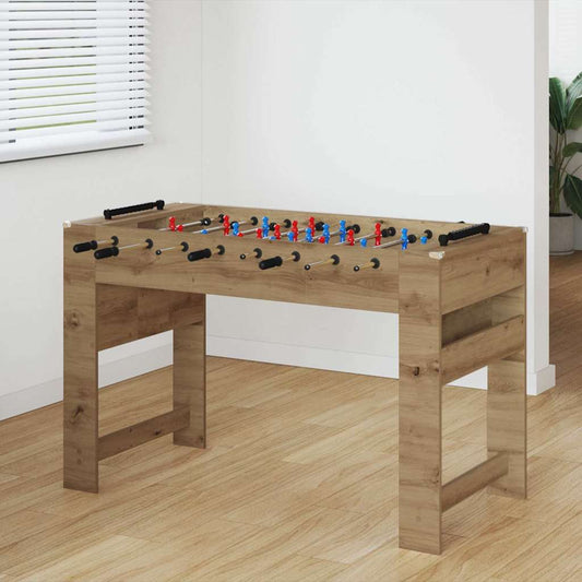Foosball Table Artisan Oak 125 x 60.5 x 80 cm Engineered Wood