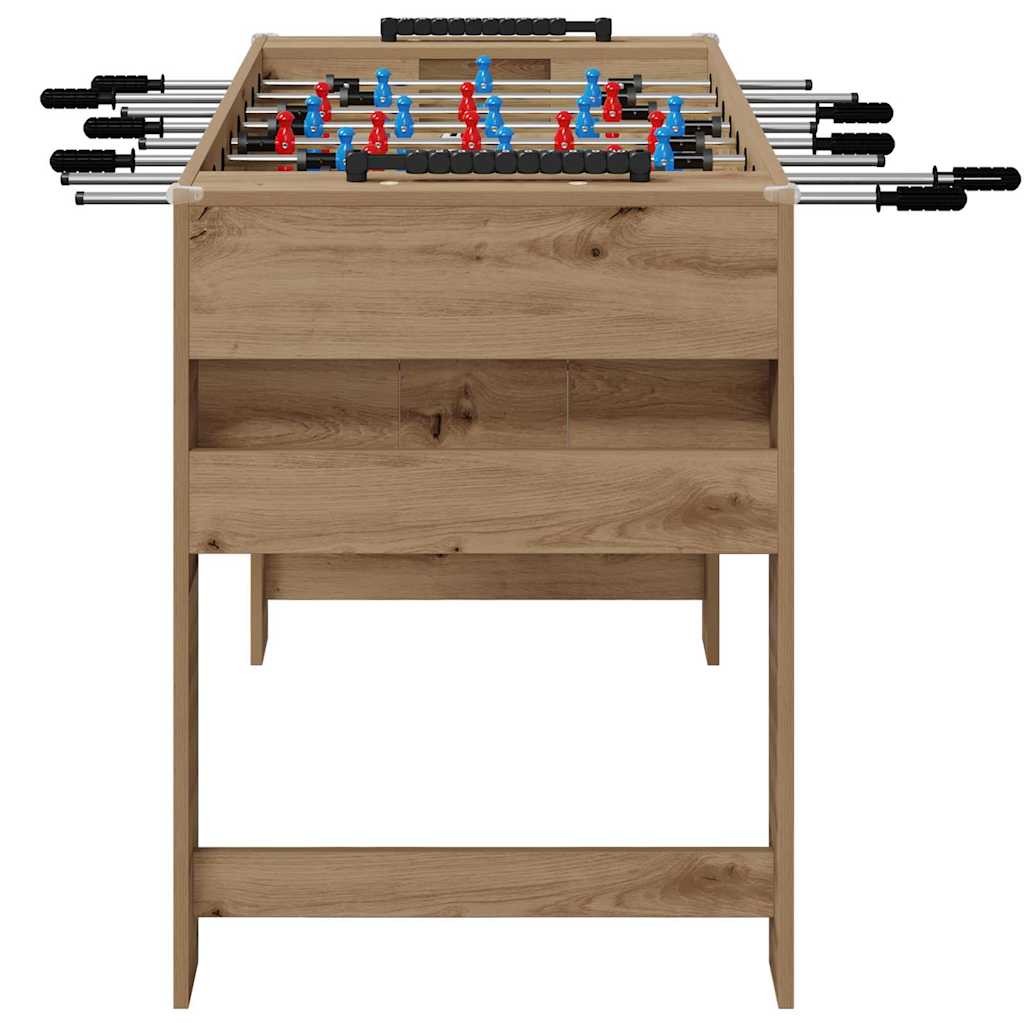 Foosball Table Artisan Oak 125 x 60.5 x 80 cm Engineered Wood