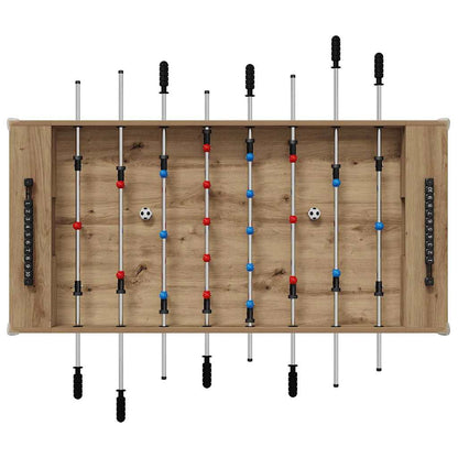 Foosball Table Artisan Oak 125 x 60.5 x 80 cm Engineered Wood