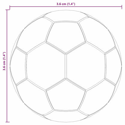 Table Footballs 12 pcs White 3.6 x 3.6 cm Polypropylene