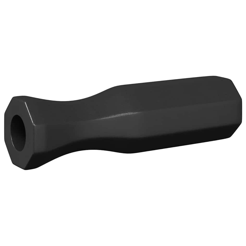 Football Table Handles 10 pcs Black 3.1 x 3.1 x 17.8 cm Plastic