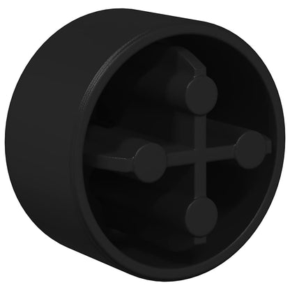 Football Table End Caps 10 pcs Black 1.5 x 1.5 x 1 cm Plastic