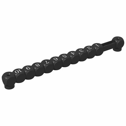 Football Table Counts 2 pcs Black 30 x 2.2 x 2.9 cm Plastic