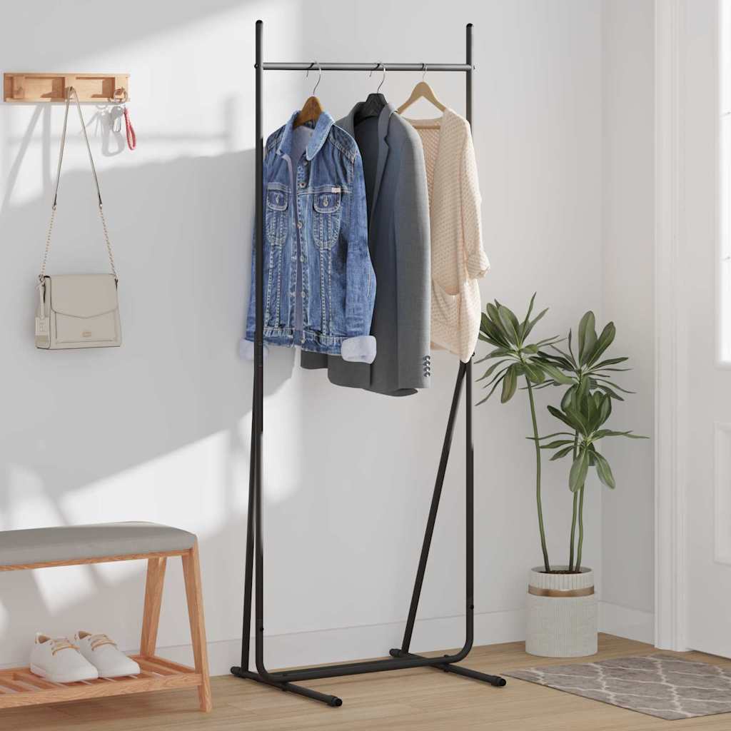 Clothes Rack Black 62 x 48 x 158 cm Steel