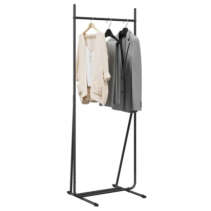 Clothes Rack Black 62 x 48 x 158 cm Steel