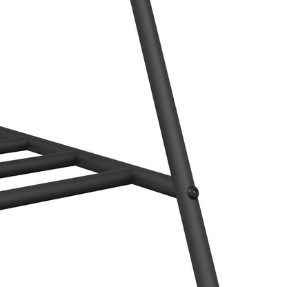 Clothes Rack with Storage Black 100 x 56 x 154 cm Steel