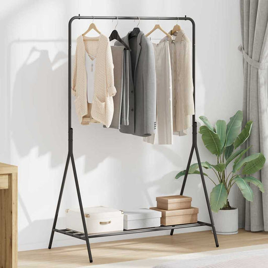 Clothes Rack with Storage Black 100 x 56 x 154 cm Steel