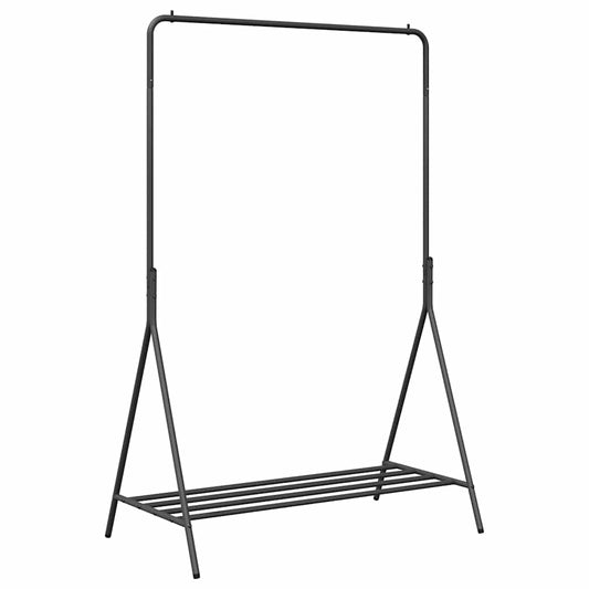 Clothes Rack with Storage Black 100 x 56 x 154 cm Steel