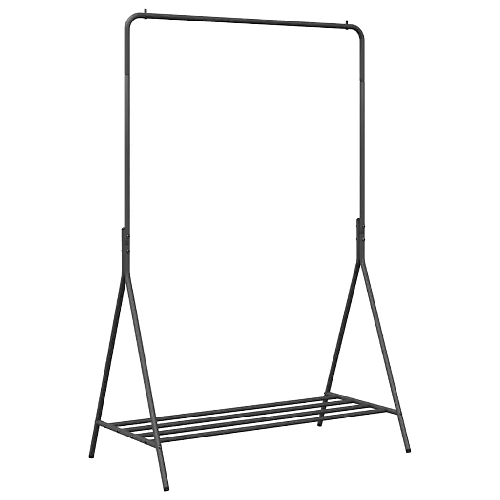 Clothes Rack with Storage Black 100 x 56 x 154 cm Steel