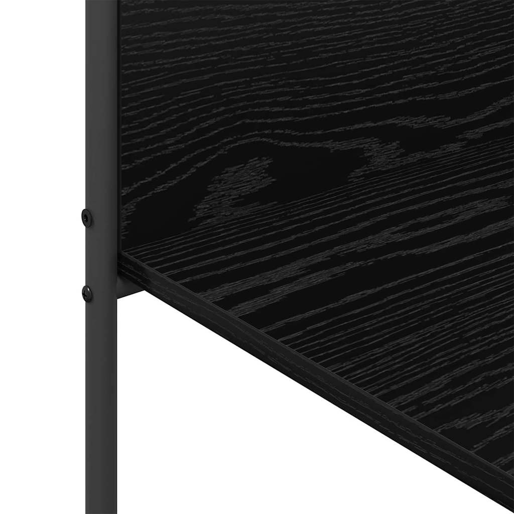 Clothes Rack with Shelf Black 120 x 44 x 160 cm Engineered Wood