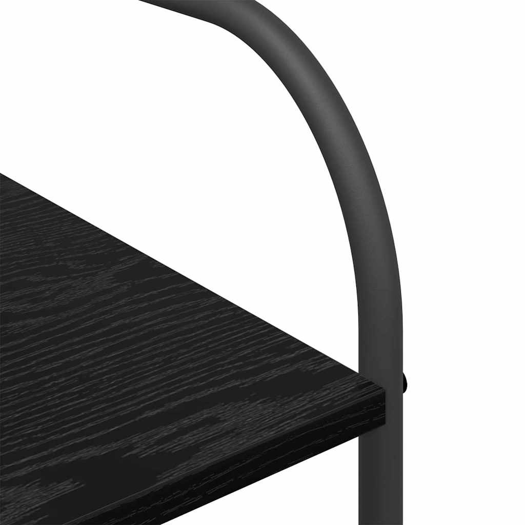 Clothes Rack with Shelf Black 120 x 44 x 160 cm Engineered Wood