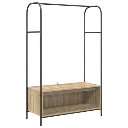 Clothes Rack Brown Oak 100 x 44 x 160 cm Engineered Wood