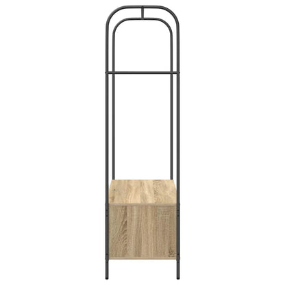 Clothes Rack Brown Oak 100 x 44 x 160 cm Engineered Wood