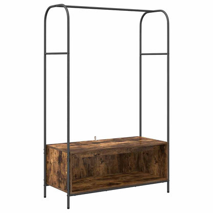 Clothes Rack Brown Oak 100 x 44 x 160 cm Engineered Wood