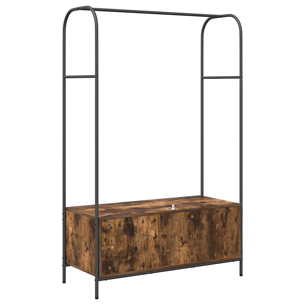 Clothes Rack Brown Oak 100 x 44 x 160 cm Engineered Wood