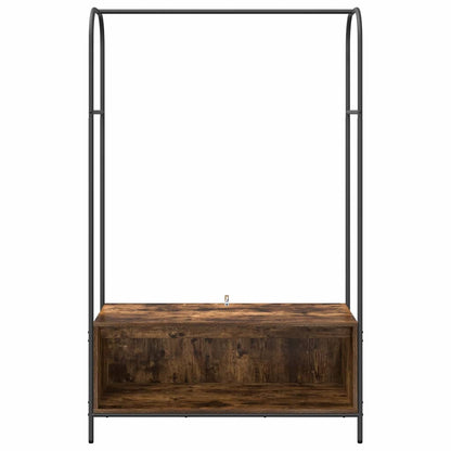Clothes Rack Brown Oak 100 x 44 x 160 cm Engineered Wood