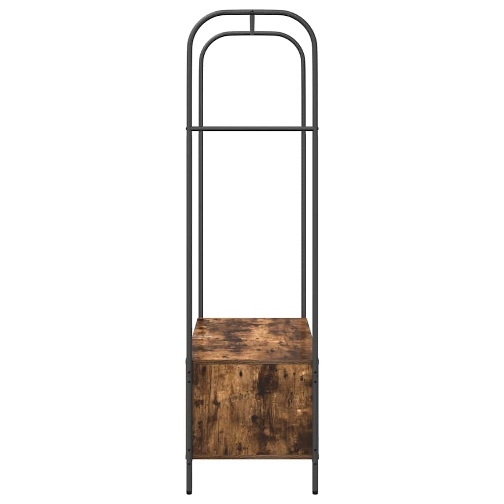 Clothes Rack Brown Oak 100 x 44 x 160 cm Engineered Wood