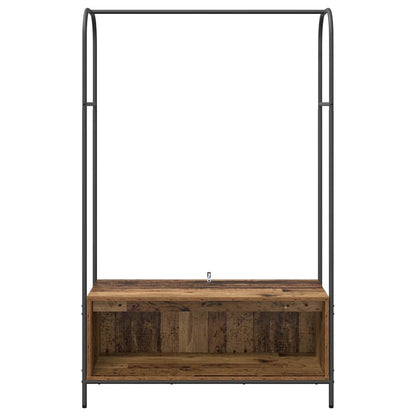 Clothes Rack Brown Oak 100 x 44 x 160 cm Engineered Wood