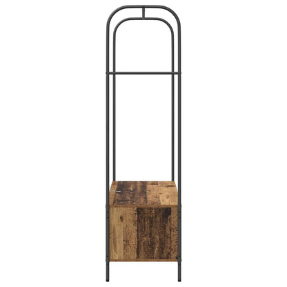 Clothes Rack Brown Oak 100 x 44 x 160 cm Engineered Wood