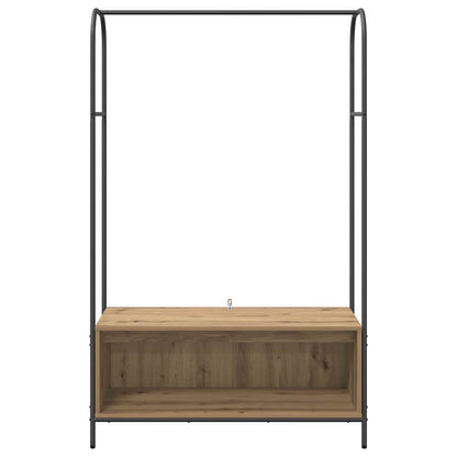 Clothes Rack Brown Oak 100 x 44 x 160 cm Engineered Wood